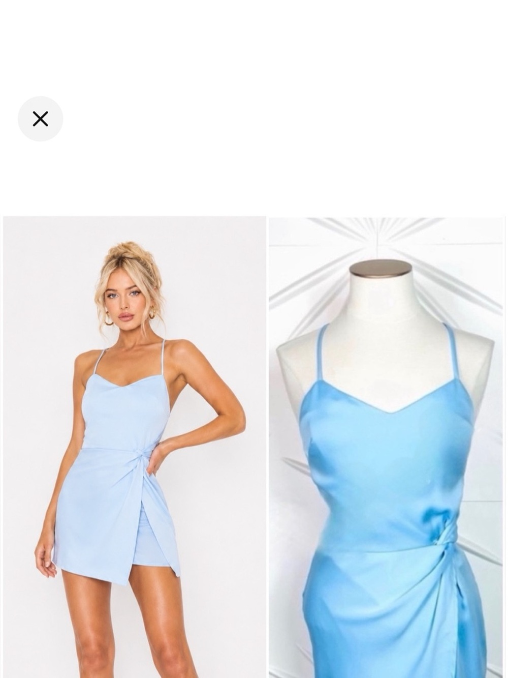 NBD x Revolve Mini Dress In French Blue